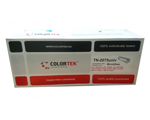Картридж COLORTEK TN-2075 (совместимый) для принтеров Brother