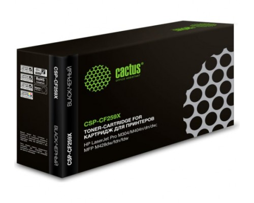 Лазерный картридж Cactus CSP-CF259X (№59X) с чипом, совместимый,для HP Pro M304a, M404dn, M404dw (10 000 стр.)