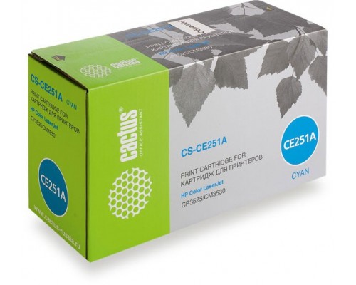 Лазерный картридж Cactus CS-CE251A (HP 504A) голубой