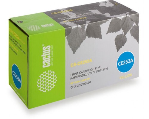 Лазерный картридж Cactus CS-CE252A (HP 504A) желтый
