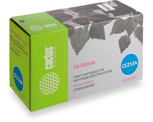 Лазерный картридж Cactus CS-CE253A (HP 504A) пурпурный 