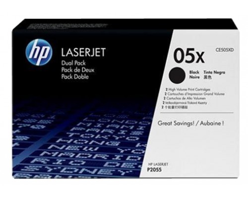 Картридж HP 05X (CE505XD) Dual Pack